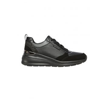 Pantofi sport wedge de piele ecologica Billion-Subtle Spots