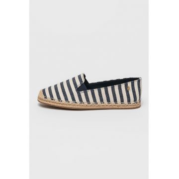 Espadrile din bumbac cu model in dungi
