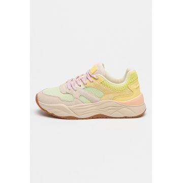 Pantofi sport cu garnituri de piele Celest