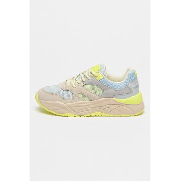 Pantofi sport cu garnituri de piele Celest