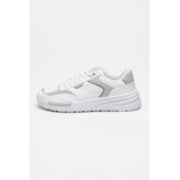 Pantofi sport cu garnituri de piele ecologica
