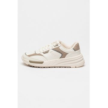 Pantofi sport cu garnituri de piele ecologica