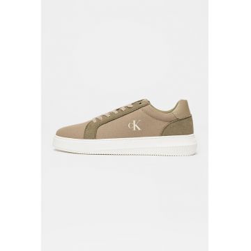 Pantofi sport cu garnituri din piele intoarsa