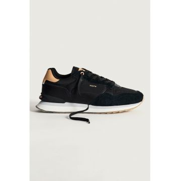 Pantofi sport cu garnituri din piele intoarsa