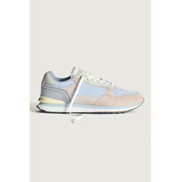 Pantofi sport cu garnituri din piele intoarsa