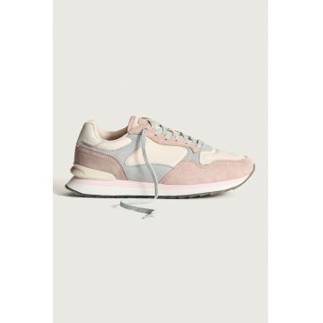 Pantofi sport cu garnituri din piele intoarsa