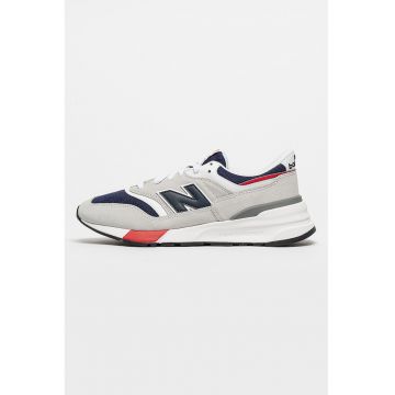 Pantofi sport cu garnituri din piele intoarsa 997