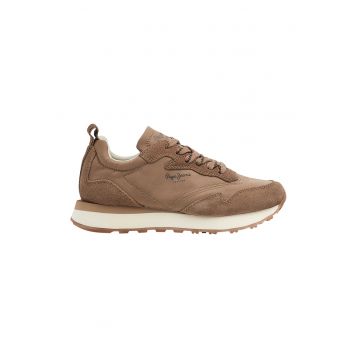 Pantofi sport cu insertii de piele intoarsa