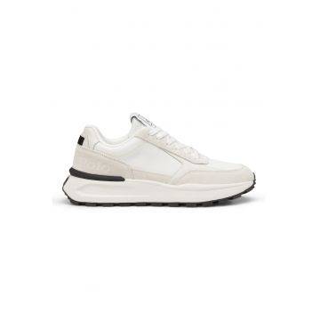 Pantofi sport cu insertii de piele intoarsa