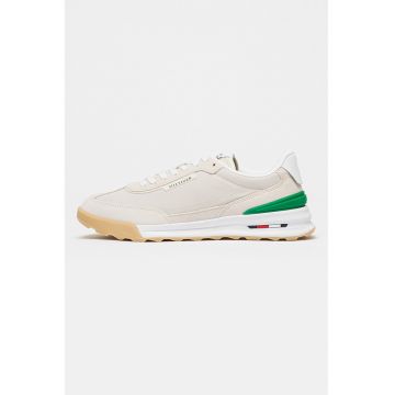 Pantofi sport cu insertii din piele intoarsa Retro Runner