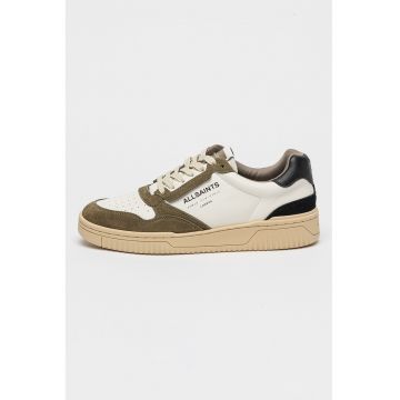 Pantofi sport cu insertii din piele intoarsa