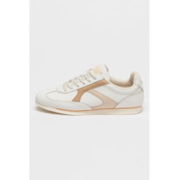Pantofi sport de piele cu detalii colorblock