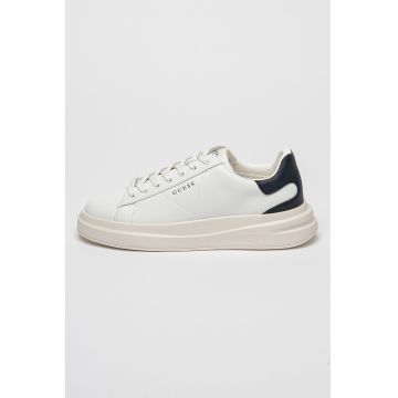 Pantofi sport de piele cu garnituri de piele ecologica