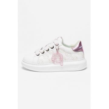 Pantofi sport de piele cu imprimeu logo Kapri