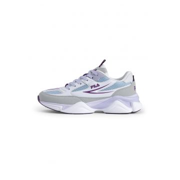 Pantofi sport de piele ecologica cu insertii din material textil Recade