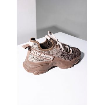 Pantofi sport din material textil cu strasuri Mistica