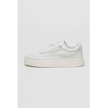 Pantofi sport din piele cu detaliu logo