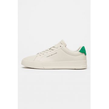 Pantofi sport din piele cu insertii din piele intoarsa