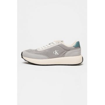 Pantofi sport din piele cu logo