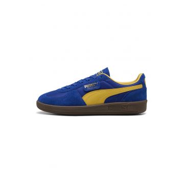 Pantofi sport din piele intoarsa cu garnituri din material textil