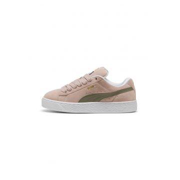 Pantofi sport din piele intoarsa cu insertii de piele