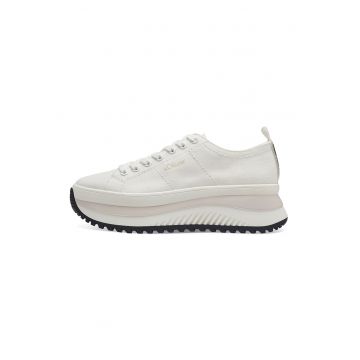 Pantofi sport flatform cu detaliu logo