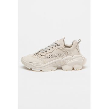 Pantofi sport Linn-Y de piele cu detalii impletite