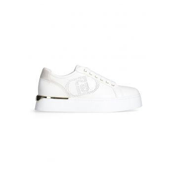 Pantofi sport low cut din piele si piele ecologica