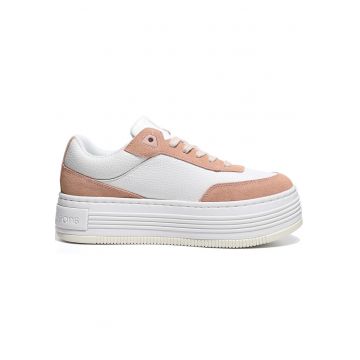 Pantofi sport  pentru Femei - bold flatf low lace tumb - YW0YW01797-0K6 - Alb