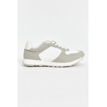 Pantofi sport wedge cu model in doua nuante