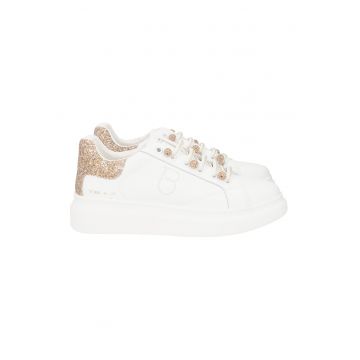 Pantofi sport wedge din piele