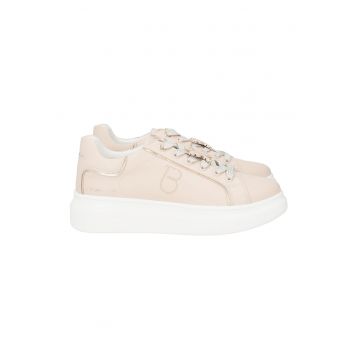Pantofi sport wedge din piele Fenice