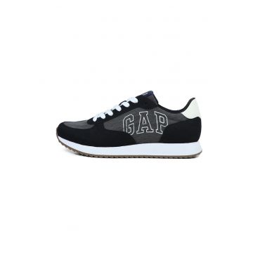 Pantofi sport cu insertii din material textil