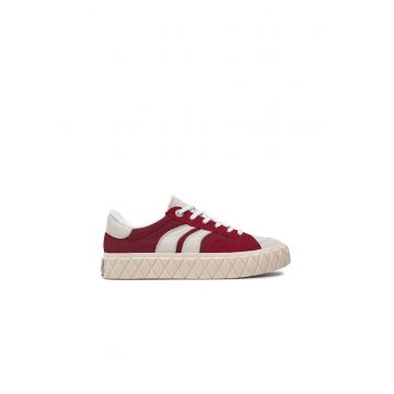 Pantofi sport dama -  52836 - Piele naturala - Rosu
