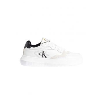 Pantofi sport de piele cu garnituri de piele intoarsa