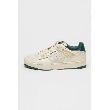 Pantofi sport de piele ecologica cu insertii de piele intoarsa