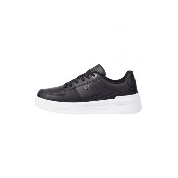 Pantofi sport din piele cu detalii logo