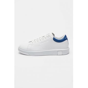 Pantofi sport din piele cu model uni