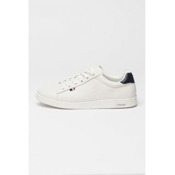 Pantofi sport din piele ecologica cu logo