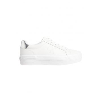 Pantofi sport flatform din piele