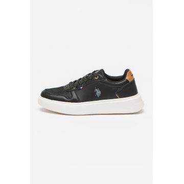 Pantofi sport low-cut din piele ecologica si material textil Timothy