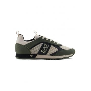 Pantofi sport  pentru Barbati - black white laces - X8X027-XK050-T991 - Gri - Gri
