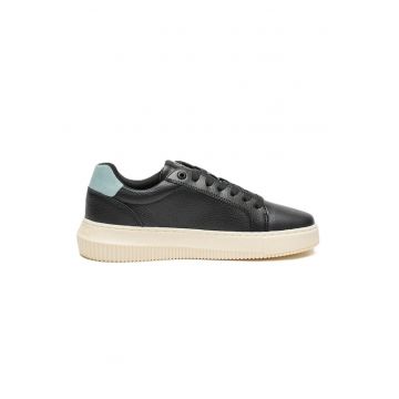 Pantofi sport  pentru Femei - chunky cupsole low laceup - YW0YW01670-0GX - Negru