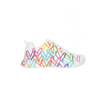 Pantofi sport cu imprimeu cu inimi Uno-Lite