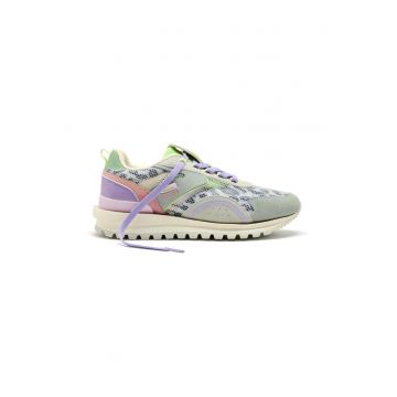 Pantofi sport cu insertii din piele intoarsa