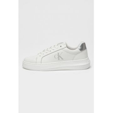 Pantofi sport de piele cu logo lateral