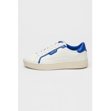 Pantofi sport de piele ecologica cu logo