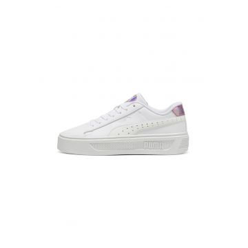 Pantofi sport de piele ecologica Smash Platform v3 GirlPower