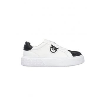 Pantofi sport de piele si piele intoarsa