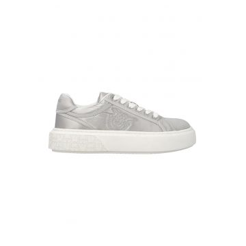 Pantofi sport din material textil cu logo cusut